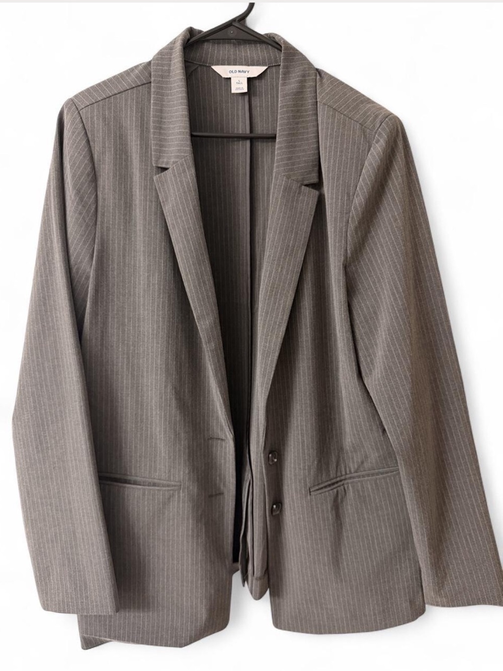 Old Navy Pinstripe Gray Blazer
